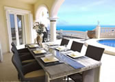 Villa Moraira dining area